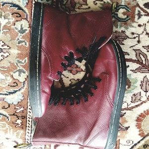 Red Dr. Marten boots